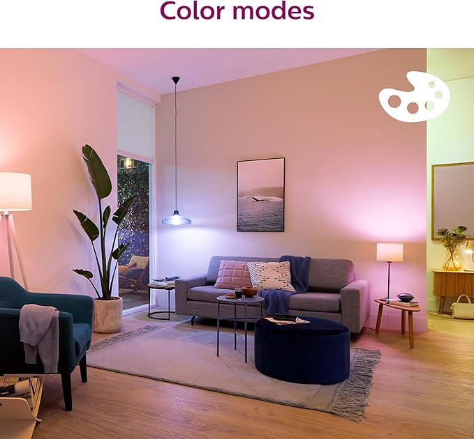 Philips Smart Retrofit Recessed Downlight 4-Pack, 50W Equivalent, 4-Inch LED Color Changing Lights, Powered by WiZ Connected