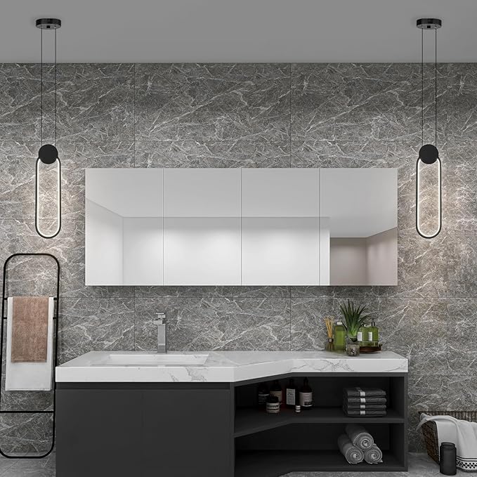Modern Pendant Lights 2 Pack, Black LED Pendant Light 3000K Dimmable, Adjustable Height Oval Pendant Light Fixtures for Kitchen Island Bedroom Bathroom