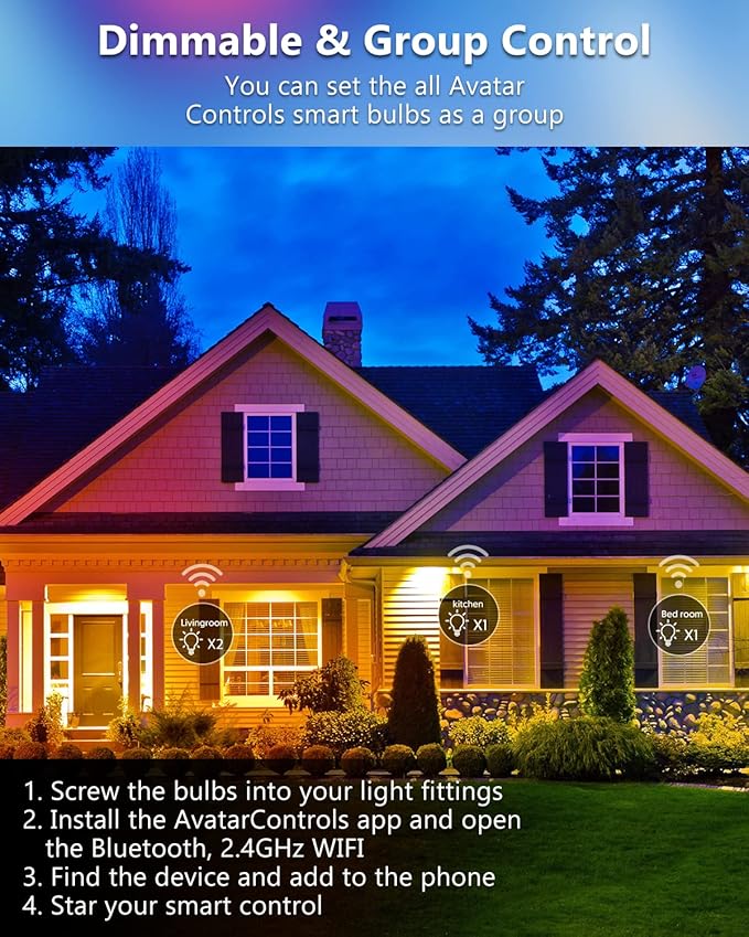 Avatar Controls Smart Light Bulbs