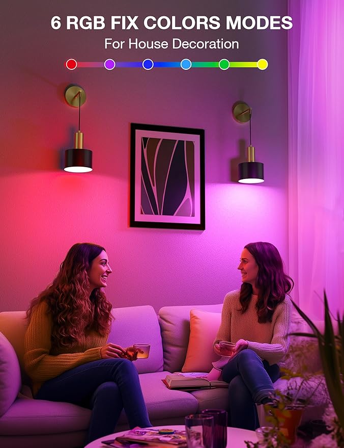 NIORSUN Battery Operated Wall Sconce Set of 2, Gold & Black Wireless Rechargeable Wall Lights with 5200mAh Dimmable Detachable Bulbs and Remote, 9 Colors Sconces Wall Decor for Bedroom Living Room