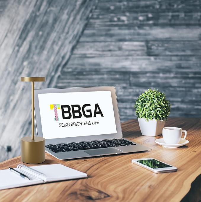 TBBGA Cordless Table Lamps Set of 2, 5000mAh Rechargeable Battery Powered Lamp, 3 Color Stepless Dimming LED Table Lamp, Portable Table Light for Outdoor/Indoor/Restaurant/Home. (Titanium)