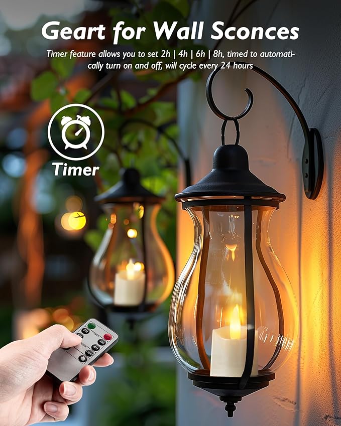 Homemory 12Pack 400+ Hour Remote Control Candles, 2/4/6/8H Timer LED Votive Candles, Battery Operated Tea Lights in Warm White for Outdoor, Table, Wedding, Christmas (White, Batteries Included)