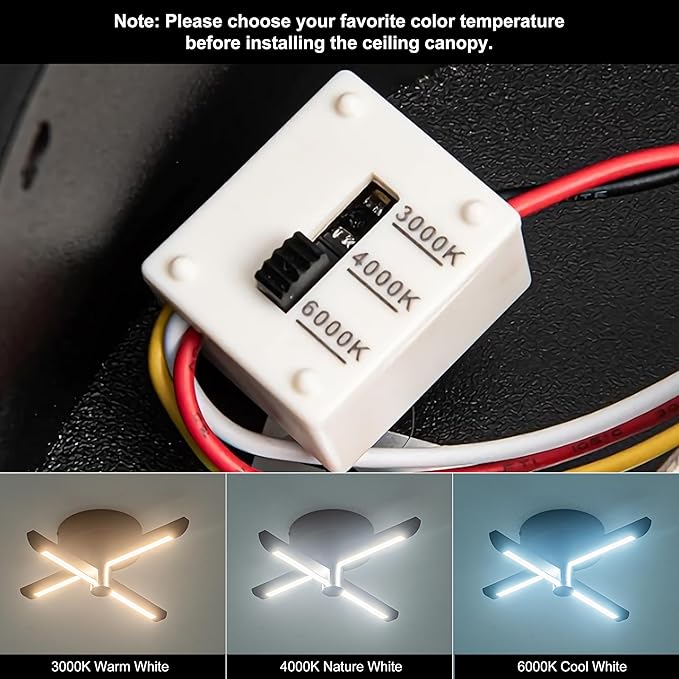 LED Mount Ceiling Light, Black Modern Close to Ceiling Light, Dimmable 3000K-6000K,LED Ceiling Lamp for Hallway, Small Entrance Door, Dining Room, Small Study Room