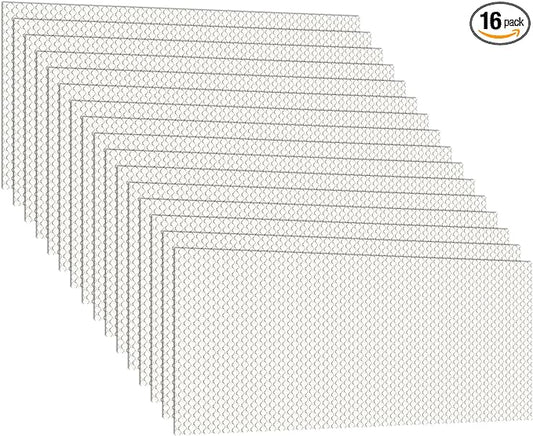 Pangda 16 Pack Replacement Fluorescent Light Covers Clear Acrylic Ceiling Lighting Panel Flat Sheet for Overhead Fixtures, 22.5 x 46.5 x 0.1 Inch