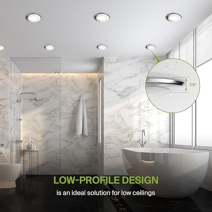 ASD 12 Pack LED Disk Lights 4 Inch, 10W 3000K Warm White 650LM CRI90+, Dimmable Flush Mount Ceiling Light Fixture, Low Profile Surface Mount Disc, Junction Box or Recessed Can Install, ETL