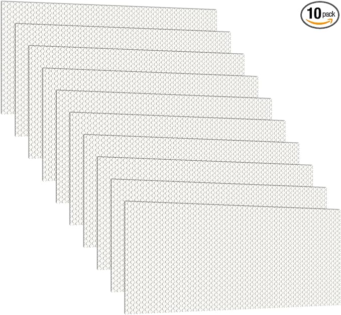 Pangda 10 Pack Replacement Fluorescent Light Covers 22.5 x 46.5 Inch Clear Acrylic Ceiling Lighting Panel Flat Sheet for Overhead Fixtures