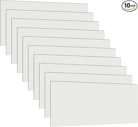 Pangda 10 Pack Replacement Fluorescent Light Covers 22.5 x 46.5 Inch Clear Acrylic Ceiling Lighting Panel Flat Sheet for Overhead Fixtures
