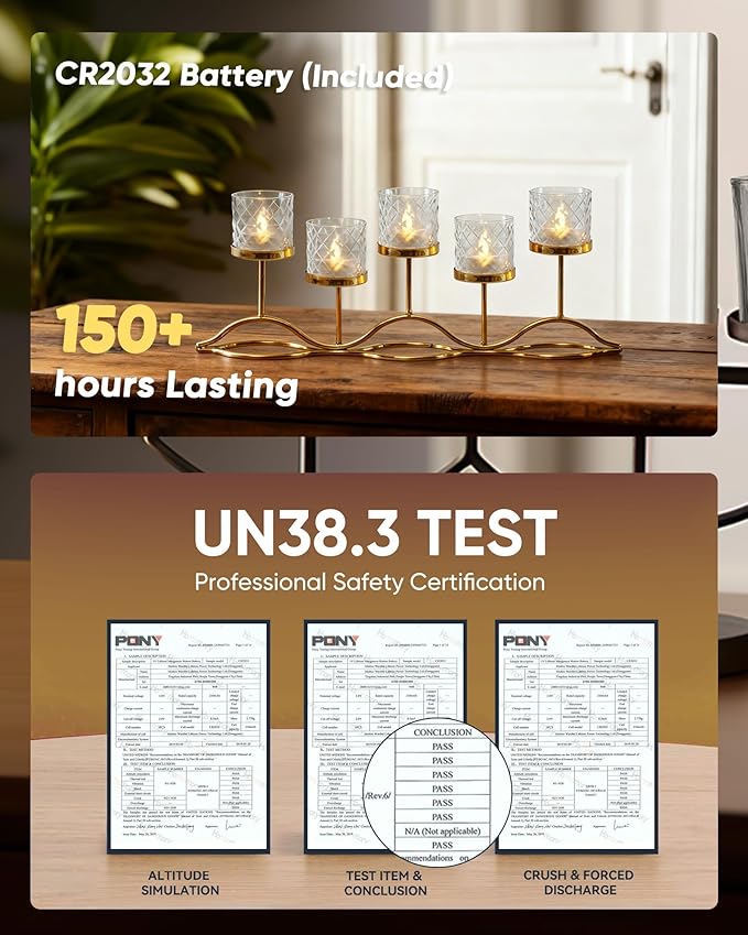 Homemory 2" x 2" Acrylic Votive Candle Holders with Auto Timer Flameless Led Tealight, Battery Powered Fake Electric Candles for Wedding Centerpiece, Table, Christmas Decor (12Pack, Clear Base)