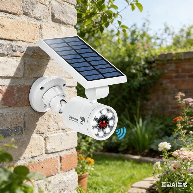 Motion Sensor Outdoor Solar Lights Waterproof Aluminum alloy(Not plastic) Solar Spot Lights, Solar Motion Detector Lights for Outside Patio Porch Wall Driveway Garden, 100-Week FREE Refund/Replacement