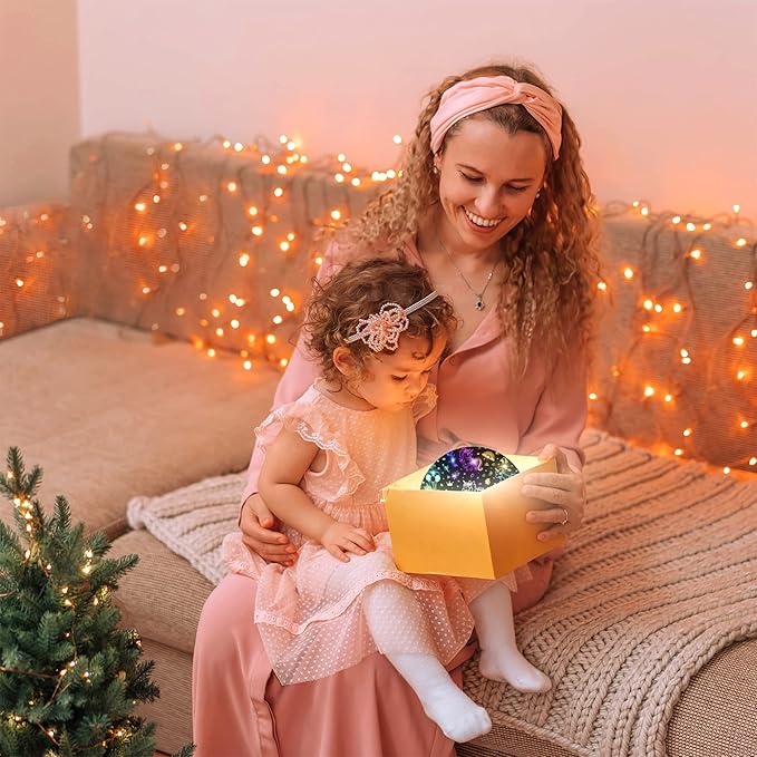 Unicorn Star Projector for Kids, 360° Rotating Night Light Lamp with Timer, Stars Ceiling Projection for Girls Room, Birthday Unicorn Gift for Girls Age 3-8, Bedroom Night Light for Kids