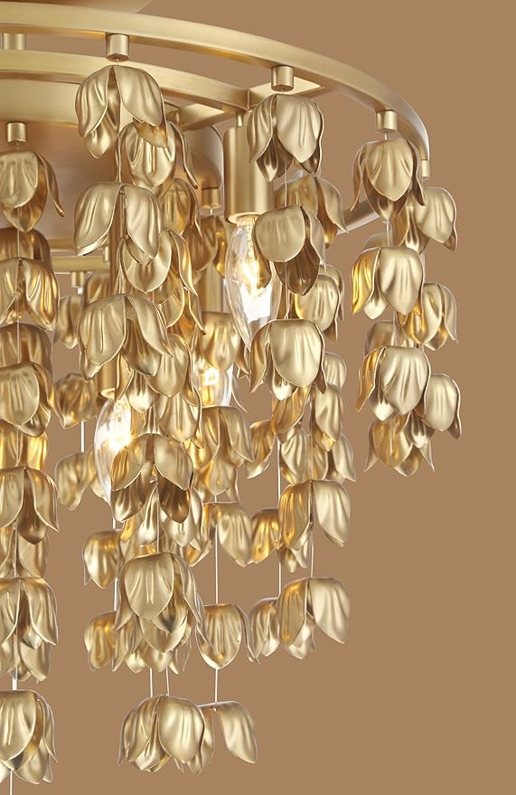 Minka Lavery 3965-732 Ashgrove 6 Light 21" Wide Semi-Flush Ceiling Fixture - Legacy Brass