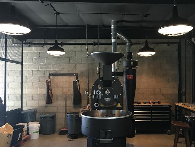 Steel Lighting Co. Manhattan Warehouse Light | Ceiling Mounted Pendant | 20 inch Dome | White Cord | Large Steel Barn Light Made in America | Black Exterior/White Interior