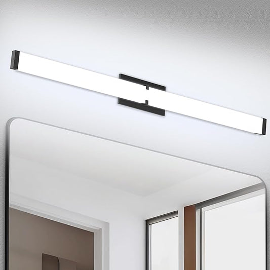 LED Bathroom Vanity Light Cool White 5000K Black Modern Matte Bathroom Lighting Fixtures; 40 Inch IP44 40W Equivalent to Incandescent 350W for Over Mirror Vanity Light - ETL Listed (1 Pack)