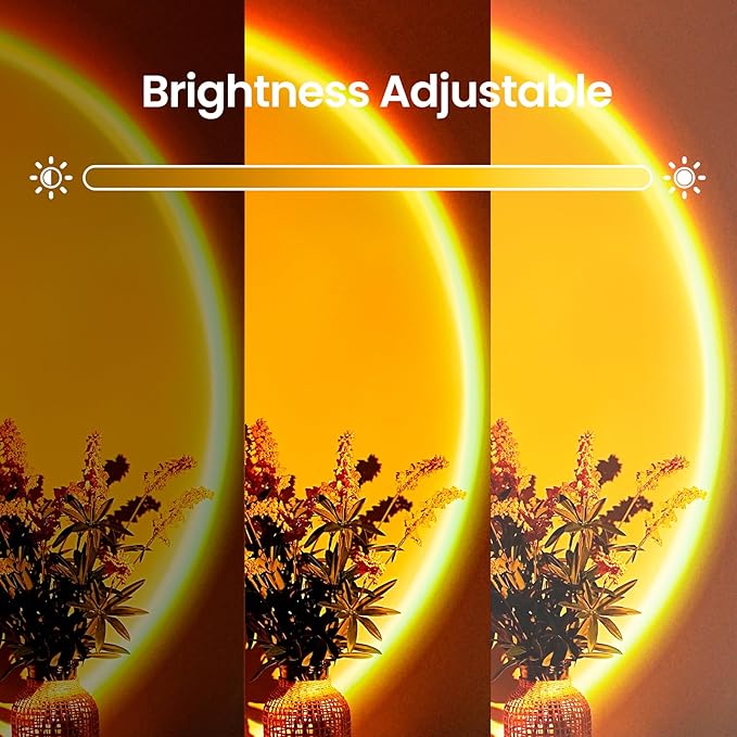 XEBKOR Sunset Projection Lamp with Remote/APP Control,Multi-Color LED Sunset Light Night Light,360 Degree Rotation Sunset Lamp for Photography/Party/Room Decor,Gifts for Christmas,Thanksgiving Day