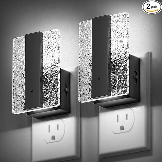 DORESshop LED Night Lights Plug Into Wall, Decorative Night Light with Dusk-to-Dawn Sensor, Dimmable Nightlights, Adjustable Brightness Night-Lights for Bathroom, Hallway, Bedroom,Stairway,Daylight