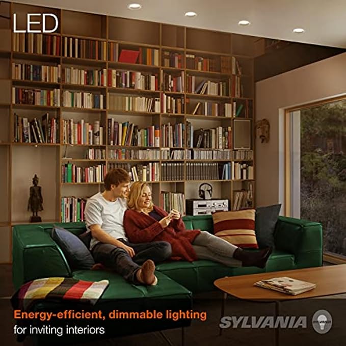 Sylvania LED Flood BR30 Light Bulb, 65W Equivalent Efficient 9W, Medium Base, Dimmable, 2700K, Soft White - 1 Pack (40460)