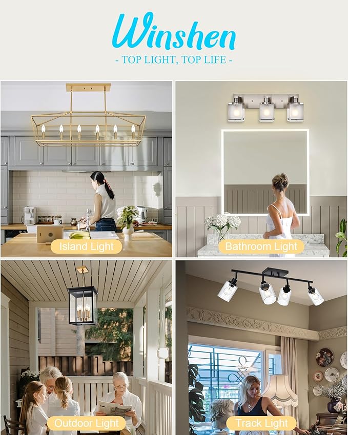 LED 3000K Black Bathroom Light Fixture, Modern 3-Lights Vanity Lighting with Smoke Acrylic Shades, Wall Lamp Over Mirror for Kitchen Bedroom (Integrated Led Chips Included)