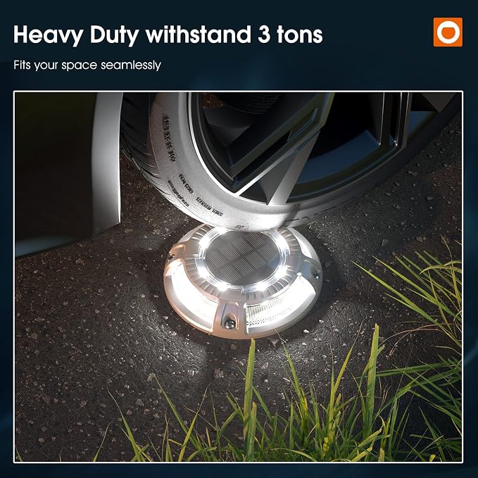 addlon Solar Dock Lights Outdoor 12 Pack, 2 Color Modes LED Deck Marine Waterproof Driveway Marker Lights for Step Sidewalk Stair Garden Pathway Walkway Yard (Warm White/Cool White)