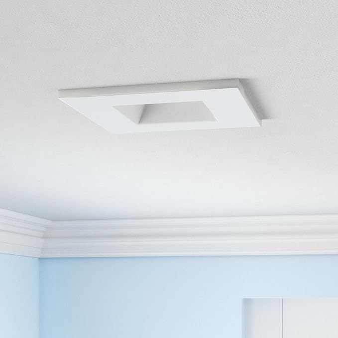 NUWATT 4 Pack, 6 Inch Retrofit LED Square Recessed Lighting, 5CCT 2700K/3000K/3500K/4000K/5000K Selectable, 1100 Lumens 14W, Dimmable 6" Square Downlight, 6 Inch Square Can Light, Wet Rated, ETL, T24