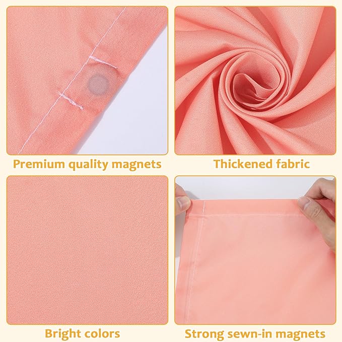 QOUBAI 6PCS Fluorescent Light Covers, 4x2 Feet Magnetic Light Cover Fluorescent Lights Shade Panel Positive Inspirational Ceiling Lights Filters for Office Classroom Home Drop Ceiling Pastel Pink