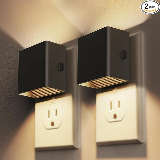 DORESshop LED Night Lights Plug into Wall [4 Pack], Plug in Nightlight, 3 Level Brightness Adjustable Night Light, Dusk to Dawn Sensor, Nightlights for Adults, Bedroom, Bathroom, Hallway, 3000K