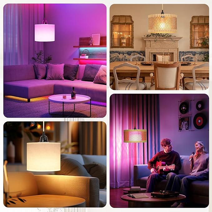ZSLAIFU Hanging Lamp Plug in Pendant Light, 15FT Hanging Lights with Plug in Cord, Hanging Light with Bulb and Remote, Wood Shade Hanging Lamps for Bedroom, Living Room, Kitchen, Farmhouse