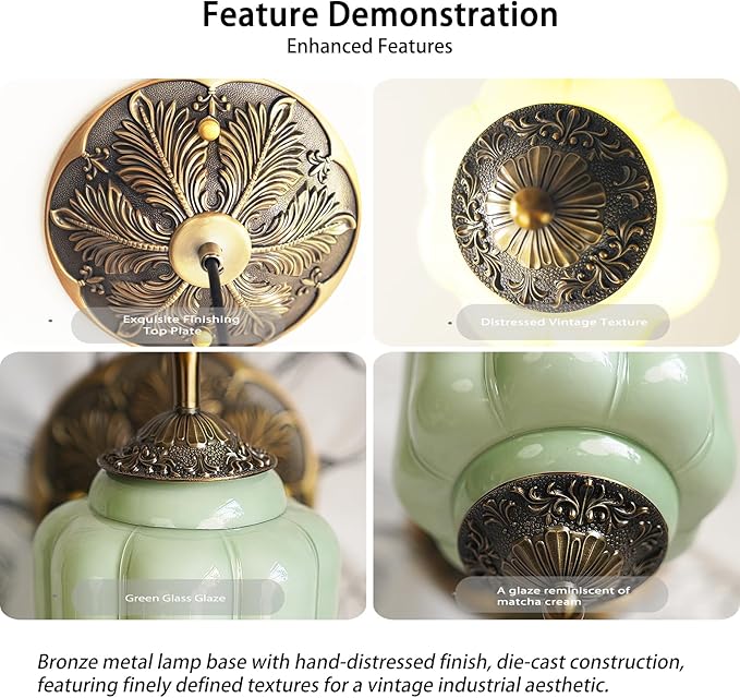 Vintage Milk Glass Pendant Lights Kitchen, Brass Color Glass Ceiling Light Fixture, Retro Industrial Pendant Lighting for Dining Room, Kitchen, Bedroom, Entryway, Hallway (Green, 5.5in)