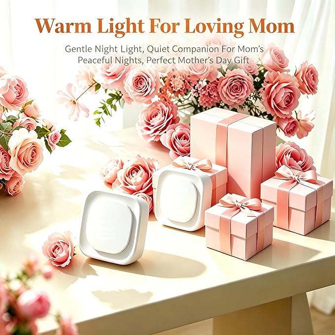 YUNLEX 2 Pack Warm White Night Light, Gentle Eye-Care with Dimmable Soft Glow & Indirect Reflection, Auto Dusk to Dawn Sensor, Plug in Nightlight for Nursery, Kids Room, Bedroom, Hallway