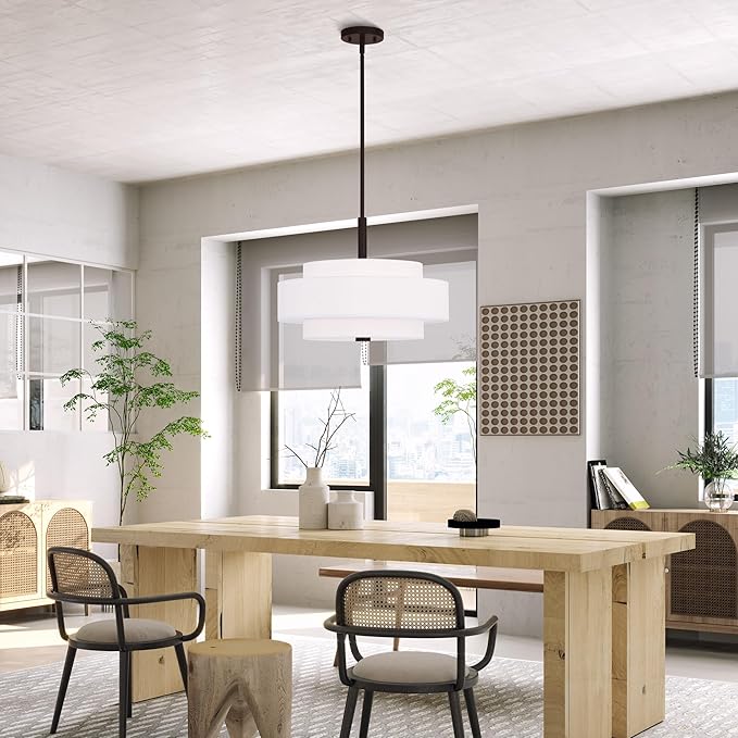 Livex Lighting 50874-07 Meridian 4-Light Pendant, Bronze