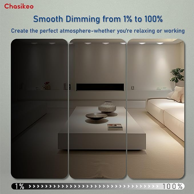 12 Pack 6 Inch LED Disk Lights, Dimmable Flush Mount Ceiling Disc Lights, 2700K/3000K/3500K/4000K/5000K 5CCT Selectable, 14.8W, 1150LM, UL/FCC/Energy Star, Installs with J-Box or Recessed Can