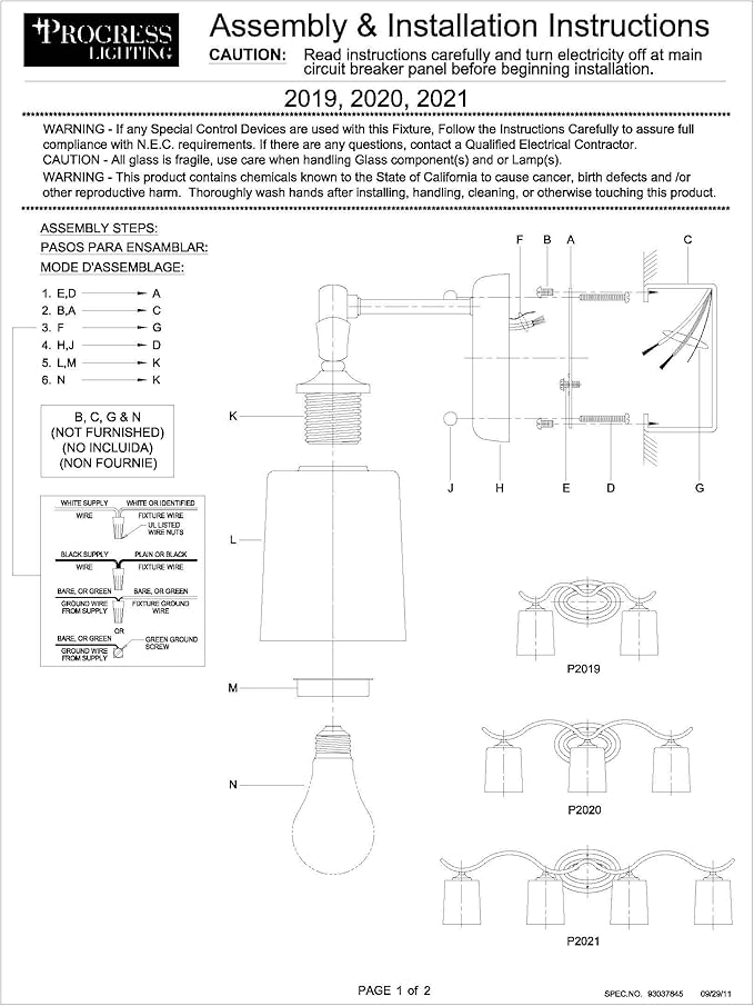 Progress Lighting P2021-15 Med Bath Bracket, 4-100-watt, Polished Chrome