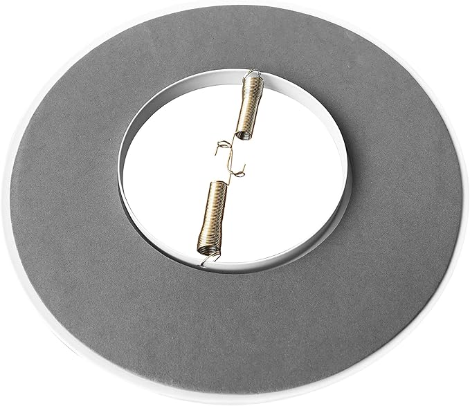 [6-Pack] PROCURU 6" Open Metal Ring Trim for Recessed Can Lights - for BR30, PAR30, LED, Incandescent, CFL, Halogen (White (6-Pack))