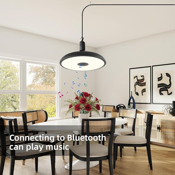 HOREVO Plug in Pendant Light Hanging Lamp Fixture for Kitchen Island 18W Farmhouse Adjustable Pendant Lighting with Color Change for Kitchen, Bar, Dining Room, Bedroom, Living Room, Entryway, Garage