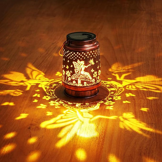 Homemory Solar Lanterns Outdoor Waterproof Fairy Lights Garden Decor, Birthday Gifts for Women Mom Grandma, LED Hanging Solar Lights for Yard, Patio, Backyard, Porch, Lawn