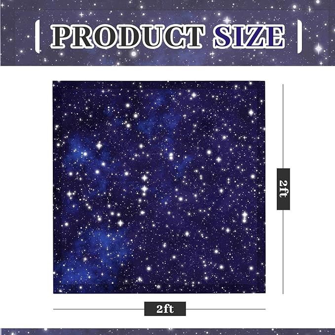 VIHOSE 4 Pcs 2 x 2 Feet Fluorescent Light Covers for Ceiling Lights Classroom Magnetic Light Filters for Reducing Harsh Glare Flicker for Office Classroom Home Drop Ceiling(Starry)