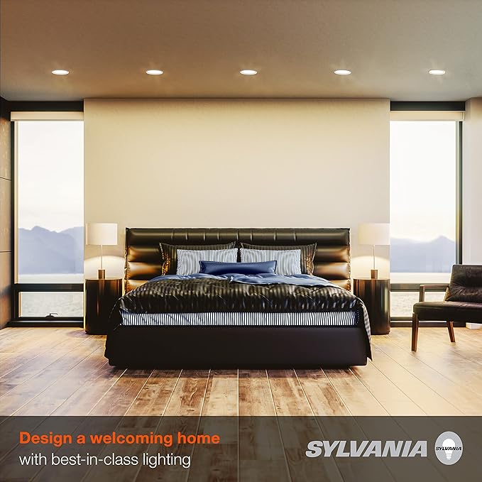 Sylvania BR30 LED Flood Light Bulb, 100W = 17W, Dimmable, 10 Year, Medium Base, 1450 Lumens, 2700K, Soft White - 4 Pack (40070)