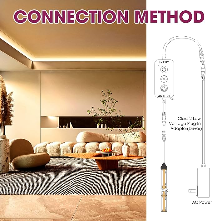 EMITEVER RF Remote Dimmer for Single Color LED Strip Lights,14-Key Wireless Remote and Controller,Work with DC 5-24V LED Products,Timer Function