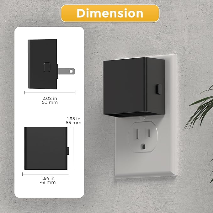 L LOHAS LED Night Lights Plug into Wall,[2-Pack] Plug in Night Light with Dusk to Dawn Sensor,Brightness Adjustable,RGB Color Changing,Dimmable Nightlight for Adults Bathroom Hallway Kitchen