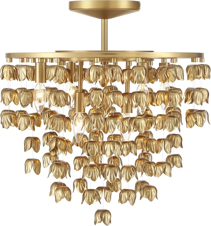 Minka Lavery 3965-732 Ashgrove 6 Light 21" Wide Semi-Flush Ceiling Fixture - Legacy Brass