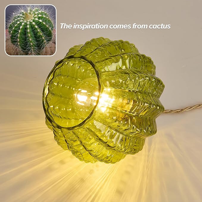 Green Glass Pendant Light Vintage Large Gold Globe Fixtures Mid Century Modern Pendant Lights Hanging Light Fixture Suitable for Kitchen Island Dining Room Foyer Above Sink Bathroom Bedroom