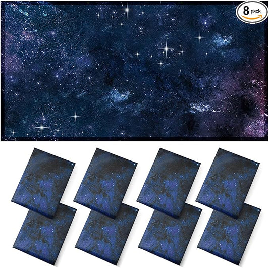 ANGSYLTH 8 Pcs Fluorescent Light Covers - 4 x 2 Feet Covers for Ceiling Lights, 8 x 10 Magnetic Light Filters for Classroom, Office, Hospitals