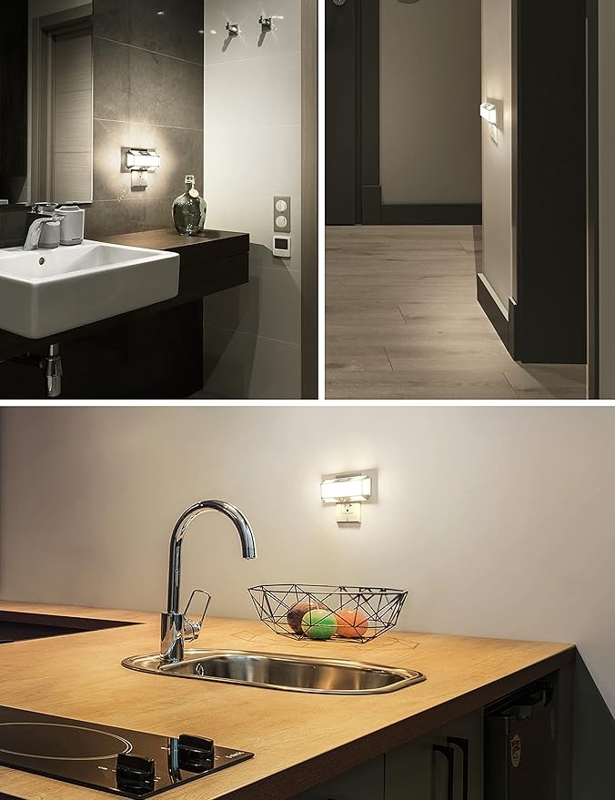 L LOHAS LED Super Bright Night Light, Night Lights Plug into Wall [2 Pack], 0-250LM LED Night Light with Light Sensor, 2W Dimmable Nightlight, Daylight 5000K for Bathroom, Adults Kids Room, Stairway