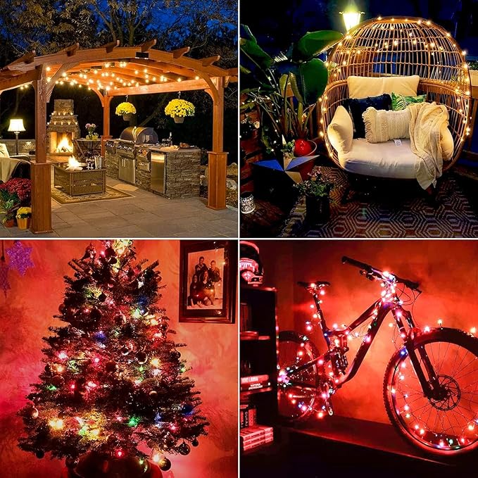 Smart Multicolor Changing Christmas Lights, 262ft 800 RGB LEDs WiFi App Control Fairy Light RGB Dimmable Christmas Tree Lights Compatible with Alexa,IP65 Waterproof(2.4GHz)