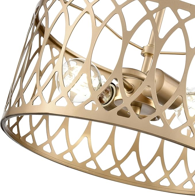 ML Lighting 42102-PMG Arelyn 13" Wide 2-Light Pendant - Painted Modern Gold