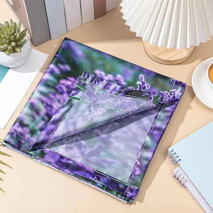Hortsun 6 Pcs Fluorescent Light Covers - 4 x 2 Feet Magnetic Light Filters, Ceiling Lights Covers for Classroom Fluorescent Shade, Hospitals, School Office Cubicle Decor(Lavender)