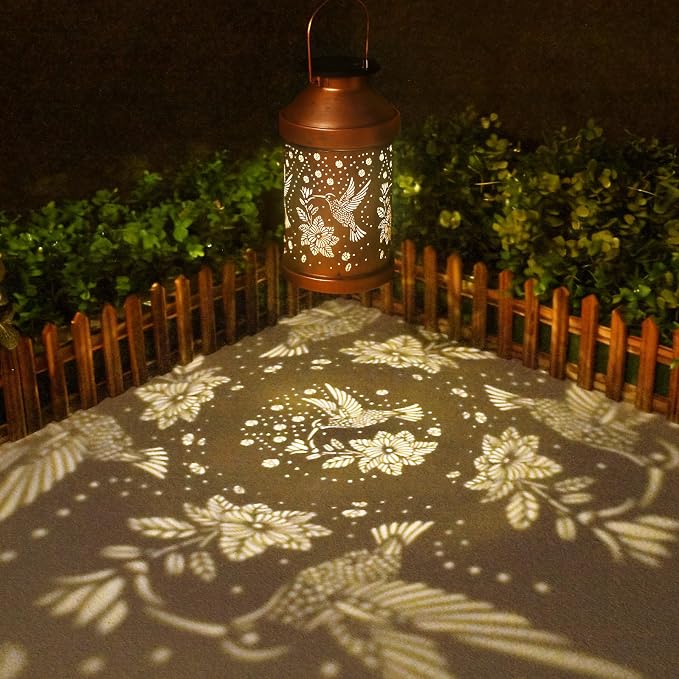 Eandisom Solar Lanterns Hummingbirds Gifts for Women Mom Grandma
