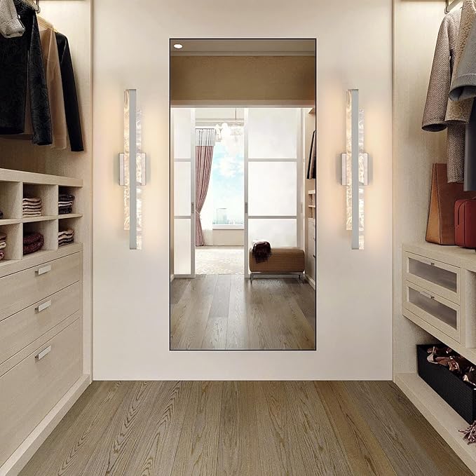 Modern Bathroom Vanity Light: Brushed Nickel 27 inch 28W Dimmable LED Bath Bar Light Fixtures Over Mirror - Wall Sconce Picture Lights for Powder Room Bedroom 3000k
