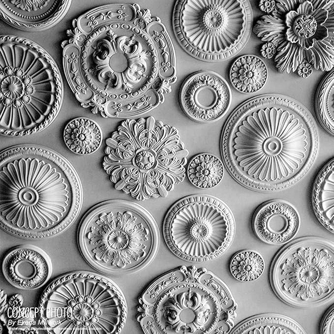 Ekena Millwork CM17PEUWFDecorative Ceiling Medallions Modeled After Original Historical Patterns & Designs, Ultra Pure White