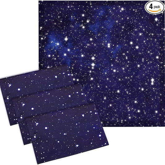 VIHOSE 4 Pcs 2 x 2 Feet Fluorescent Light Covers for Ceiling Lights Classroom Magnetic Light Filters for Reducing Harsh Glare Flicker for Office Classroom Home Drop Ceiling(Starry)