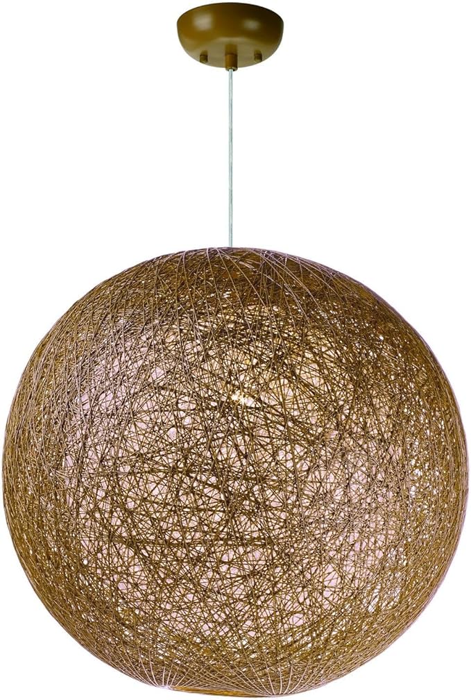 Maxim Bali-One Light Chandelier-19 Inches Wide by 19 inches high-Natural/White Finish -Traditional Installation